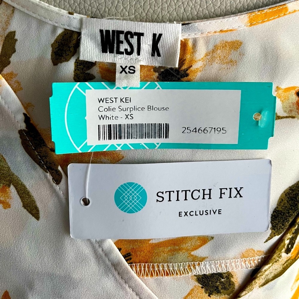 WEST KEI  Colie Surplice Blouse XS NWT - Picture 6 of 7